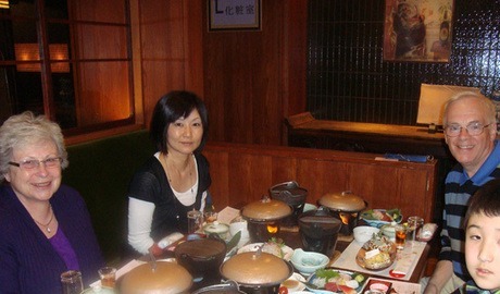 Ryokan evening meal, Unzen, Kyushu